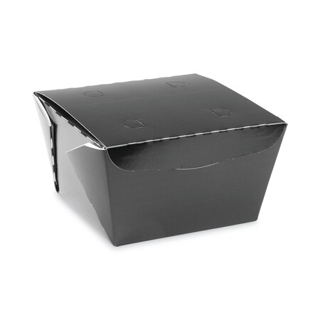 Pactiv EarthChoice OneBox Paper Box, 46 oz, 4.5 x 4.5 x 3.25, Black, PK200 PK NOB08B